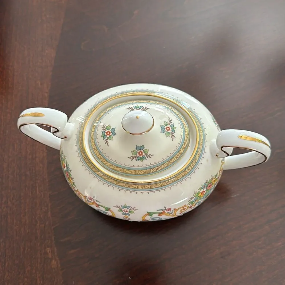 AYNSLEY Henley Lidded Sugar Bowl Sucrier
